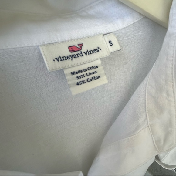 Vineyard Vines Lucaya 3/4 Sleeve Linen Blend Tunic - Picture 5 of 8